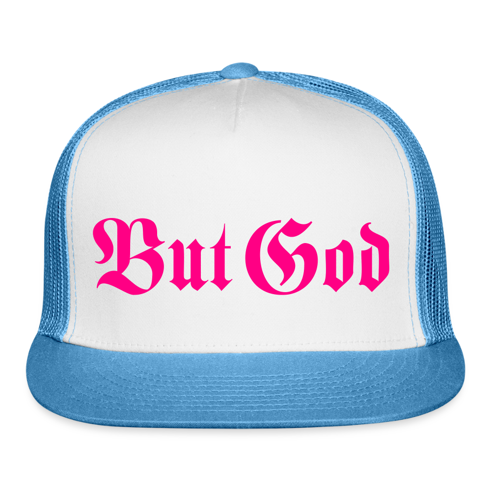 BUT GOD | Trucker Hat - white/blue