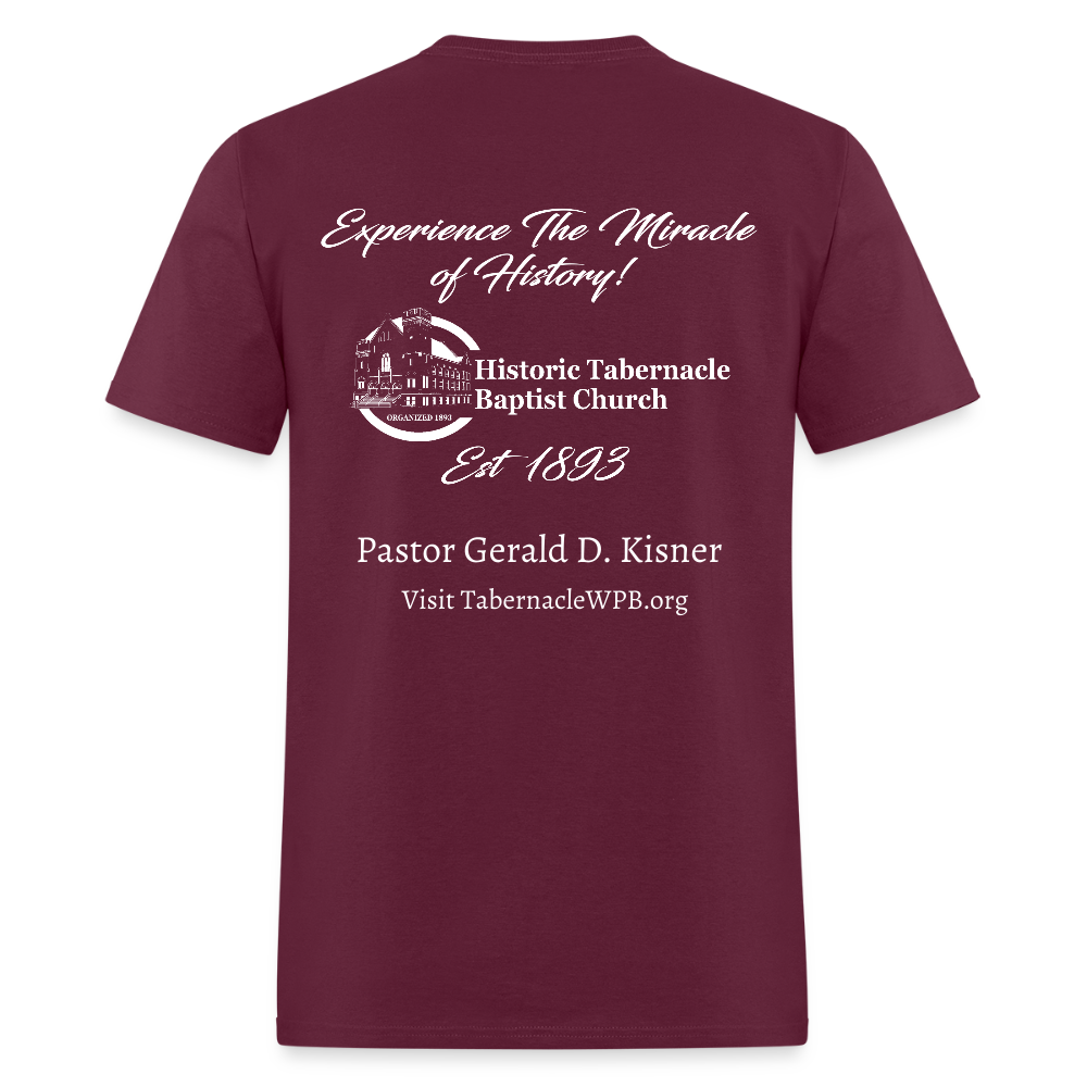 BUT GOD - TAB EDITION | Adult Tshirt 2 - burgundy