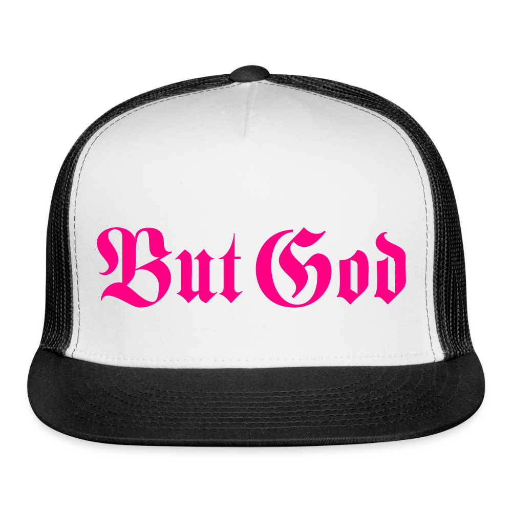 BUT GOD | Trucker Hat - white/black