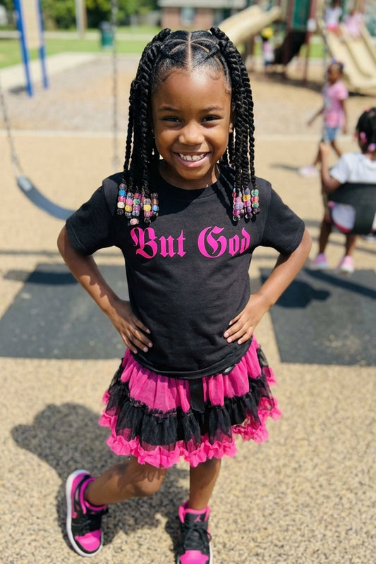 BUT GOD | Hot Pink - Youth Tshirt