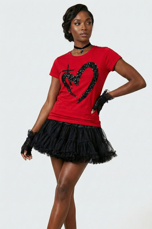 ETERNAL LOVE | Glitter Womens Tee