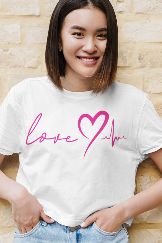 HEARTBEAT | Pink Velvet - Boxy Tee
