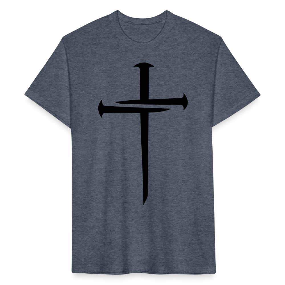 NAILED | Velvet Shadow - Fitted Tee - heather navy