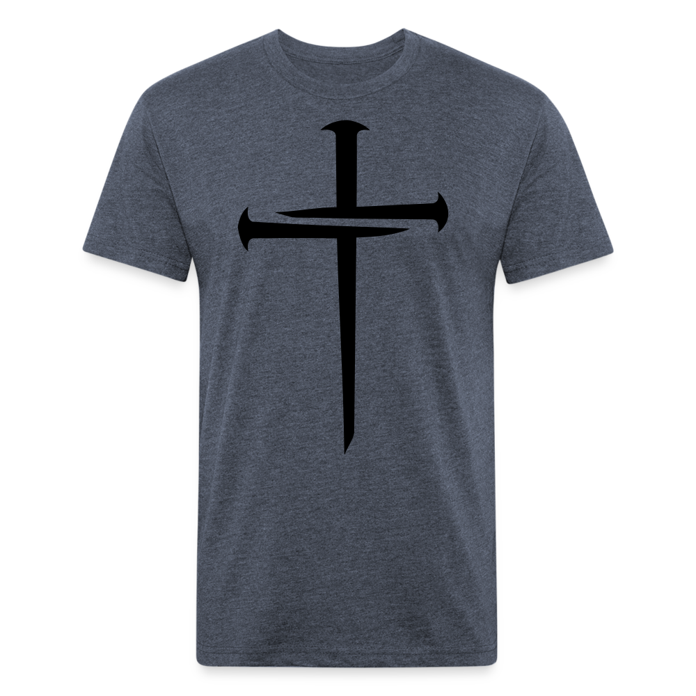 NAILED | Velvet Shadow - Fitted Tee - heather navy