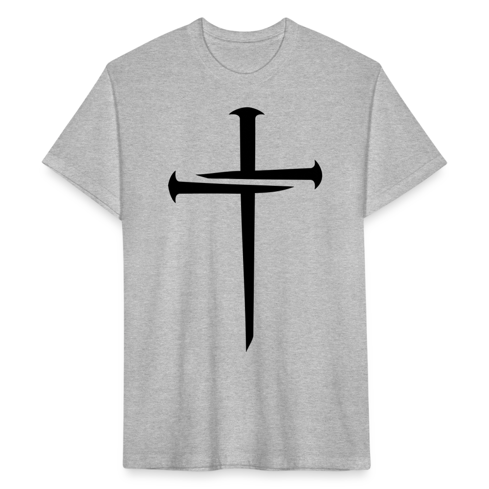 NAILED | Velvet Shadow - Fitted Tee - heather gray