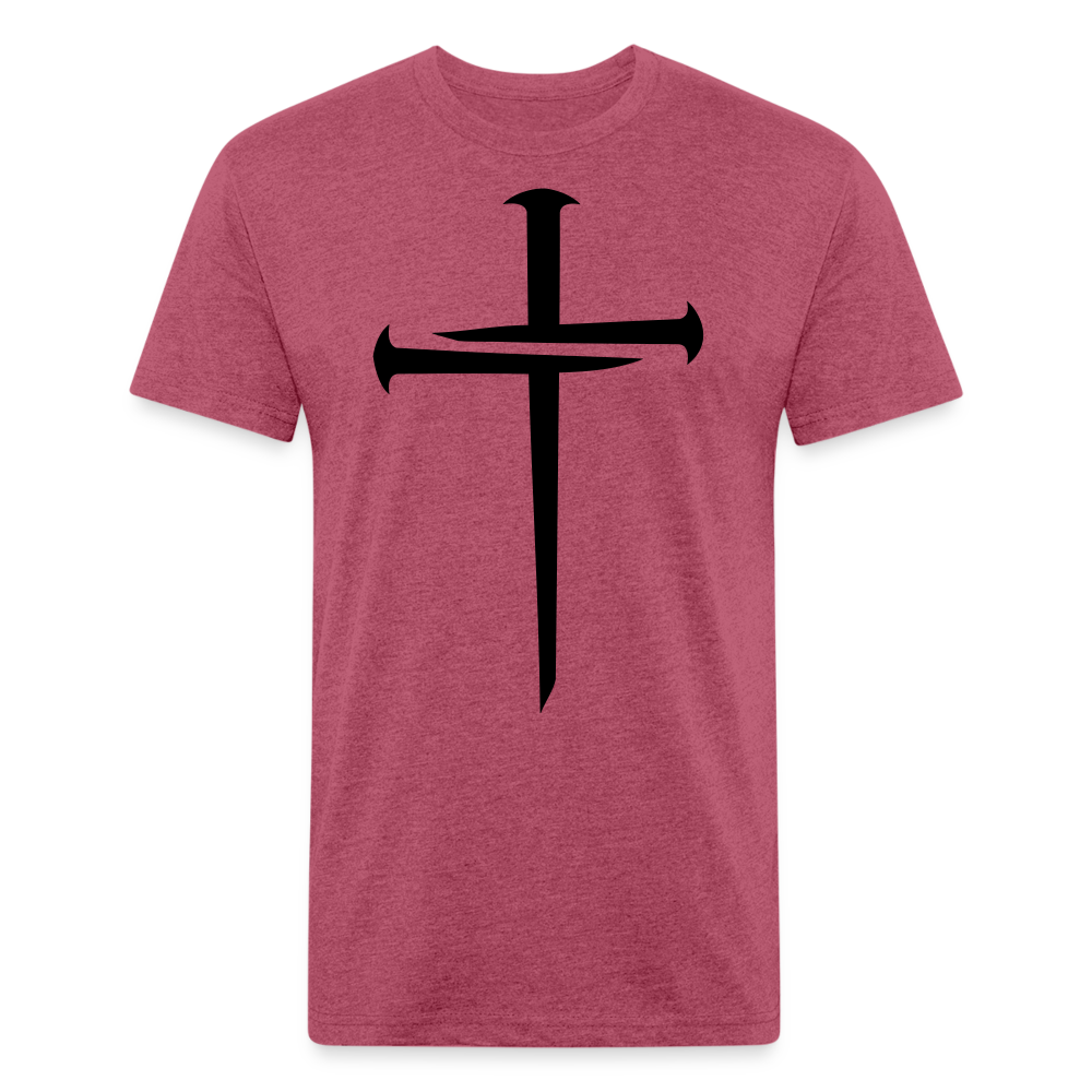 NAILED | Velvet Shadow - Fitted Tee - heather burgundy