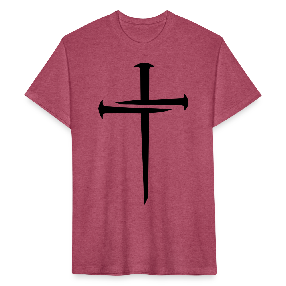 NAILED | Velvet Shadow - Fitted Tee - heather burgundy