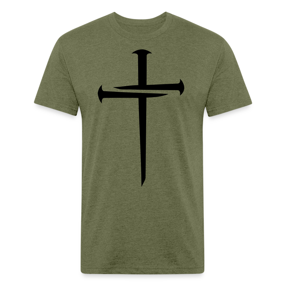 NAILED | Velvet Shadow - Fitted Tee - heather military green