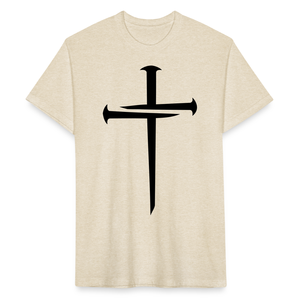 NAILED | Velvet Shadow - Fitted Tee - heather cream