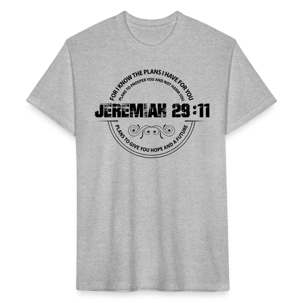 PLANS | Asphalt - Fitted Heather Tee - heather gray