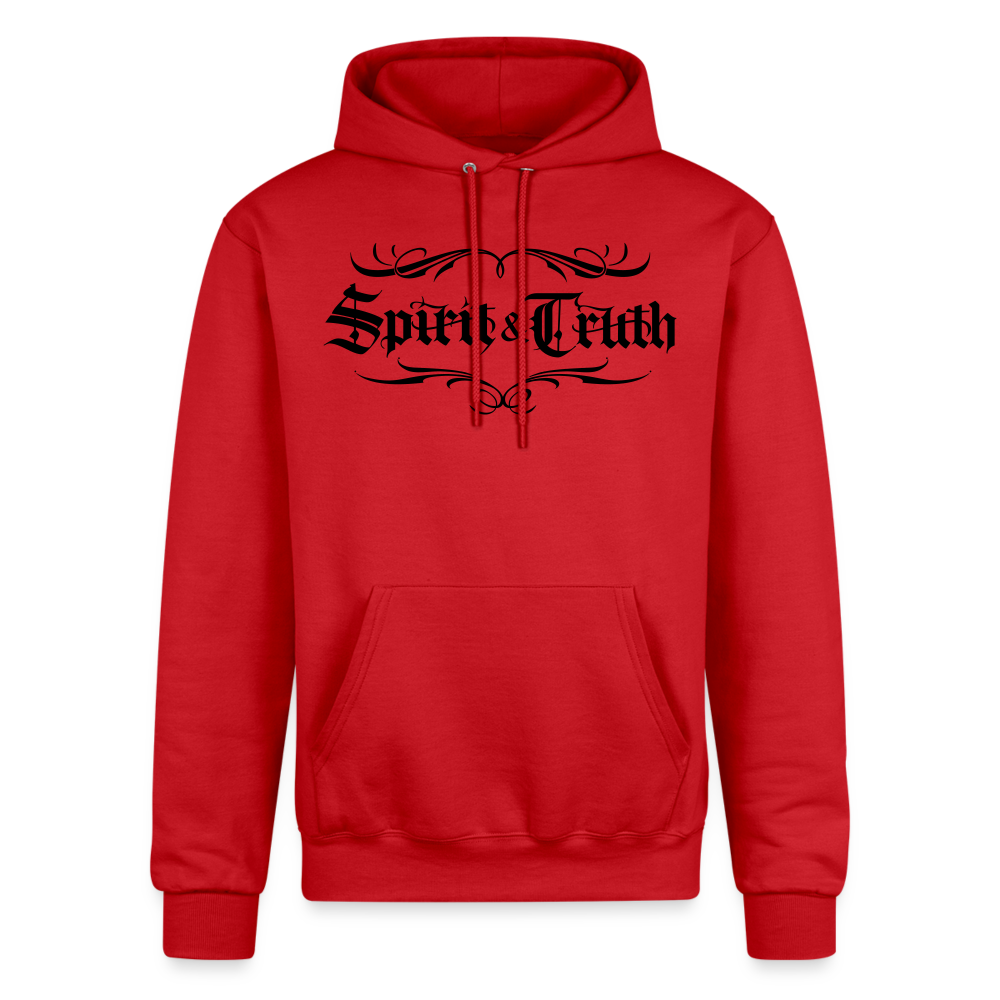 SPIRIT & TRUTH - Velvet Shadow - Adult Hoodie - Scarlet