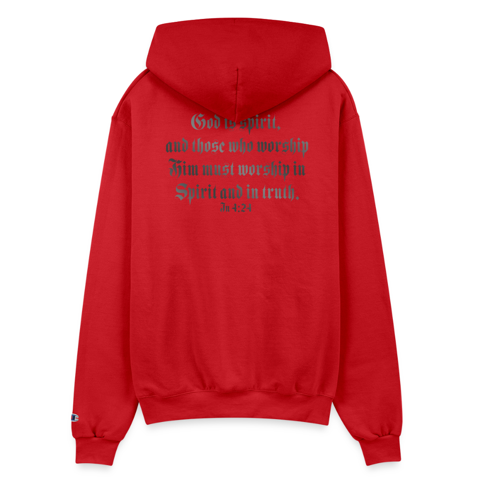 SPIRIT & TRUTH - Velvet Shadow - Adult Hoodie - Scarlet
