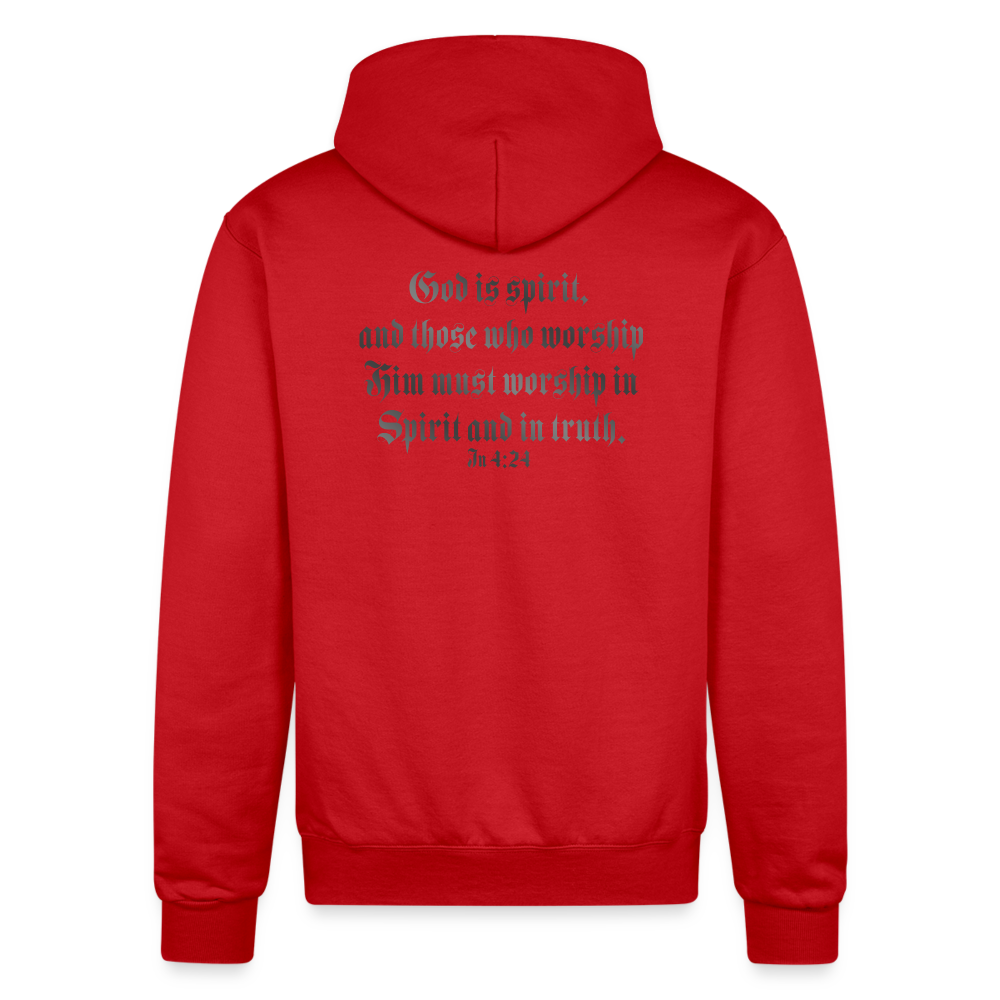 SPIRIT & TRUTH - Velvet Shadow - Adult Hoodie - Scarlet