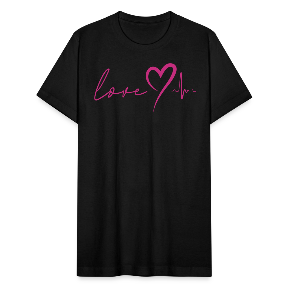 HEARTBEAT | Pink Velvet - Adult T-Shirt - black
