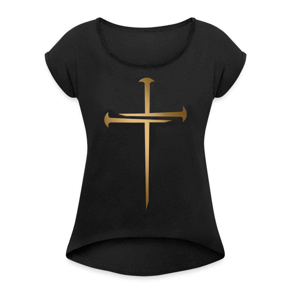 NAILED | Gold Glam - Women's Roll Cuff Tee
