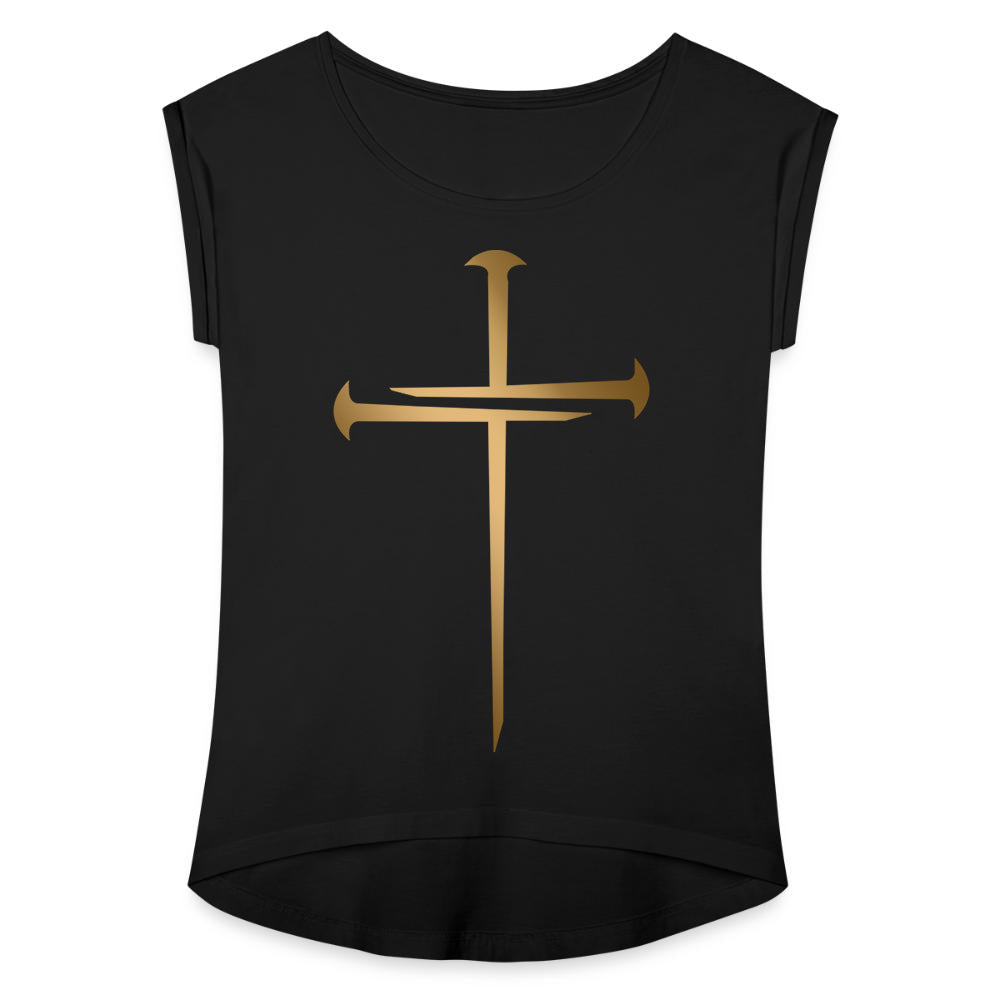 NAILED | Gold Glam - Women's Roll Cuff Tee
