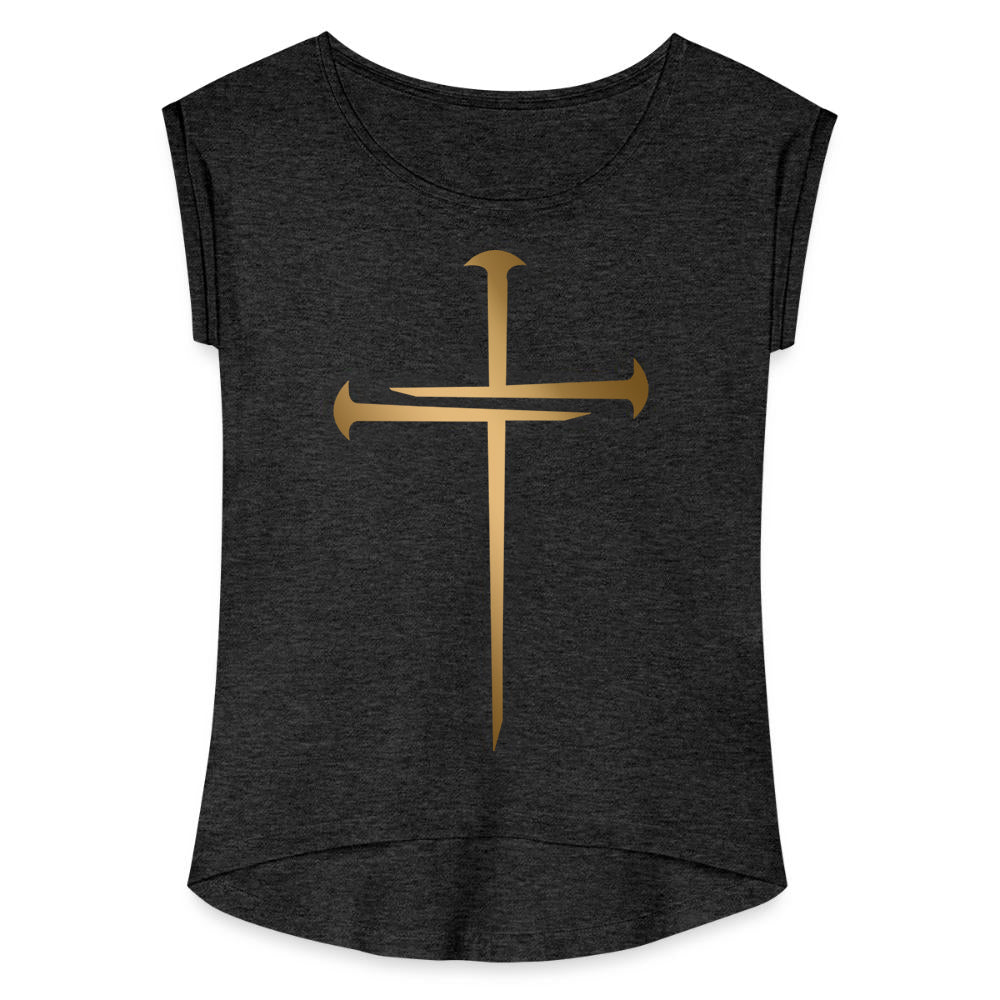 NAILED | Gold Glam - Women's Roll Cuff Tee