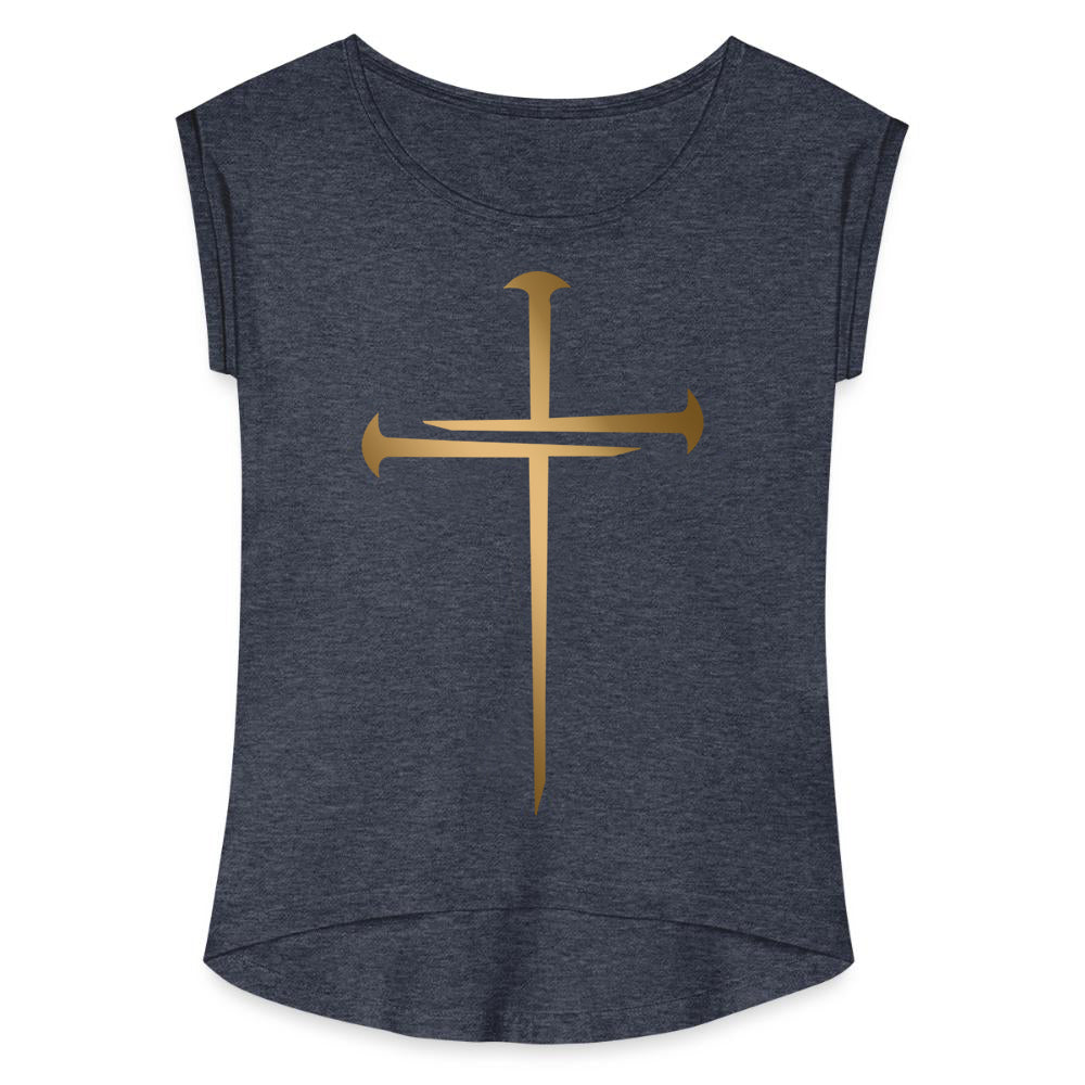 NAILED | Gold Glam - Women's Roll Cuff Tee
