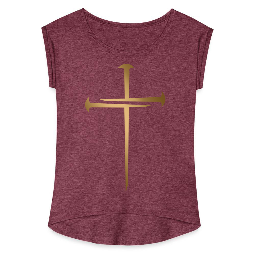 NAILED | Gold Glam - Women's Roll Cuff Tee