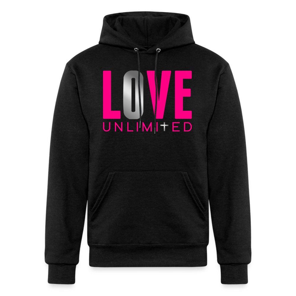 LOVE UNLIMITED | Pink/Silver Highlighter - Adult Hoodie