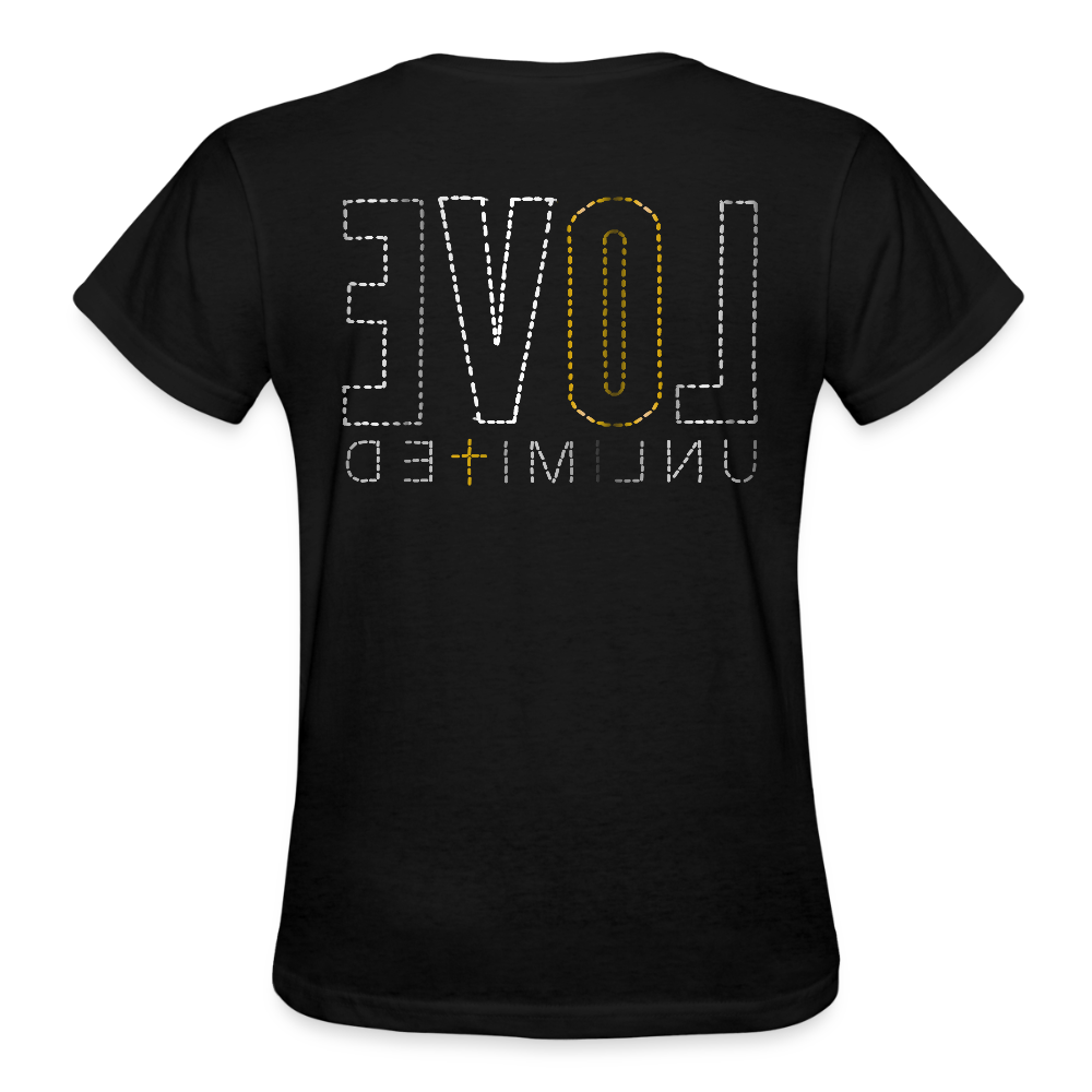 LOVE UNLIMITED | Glittery Majesty - Adult T-Shirt - black