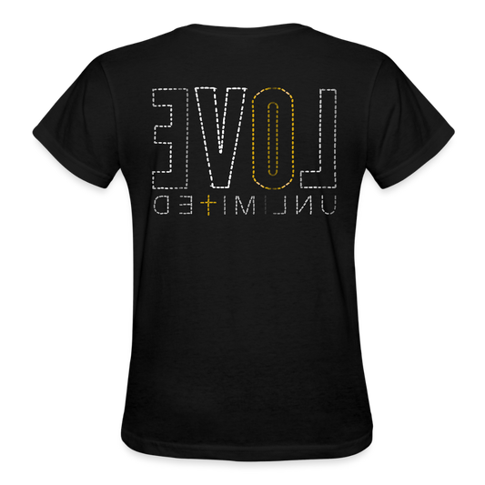 LOVE UNLIMITED | Glittery Majesty - Adult T-Shirt - black