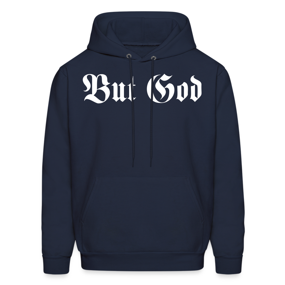 BUT GOD | Adult Hoodie - navy