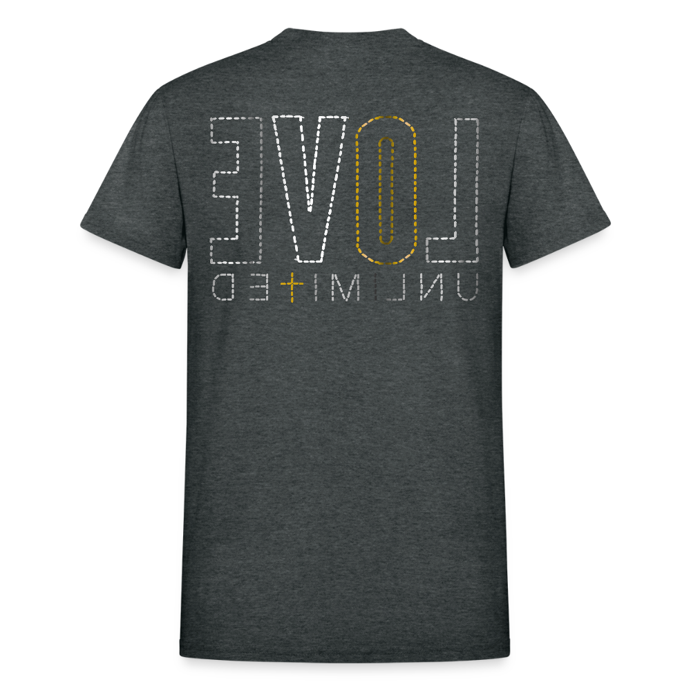 LOVE UNLIMITED | Glittery Majesty - Adult T-Shirt - deep heather