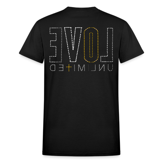 LOVE UNLIMITED | Glittery Majesty - Adult T-Shirt - black