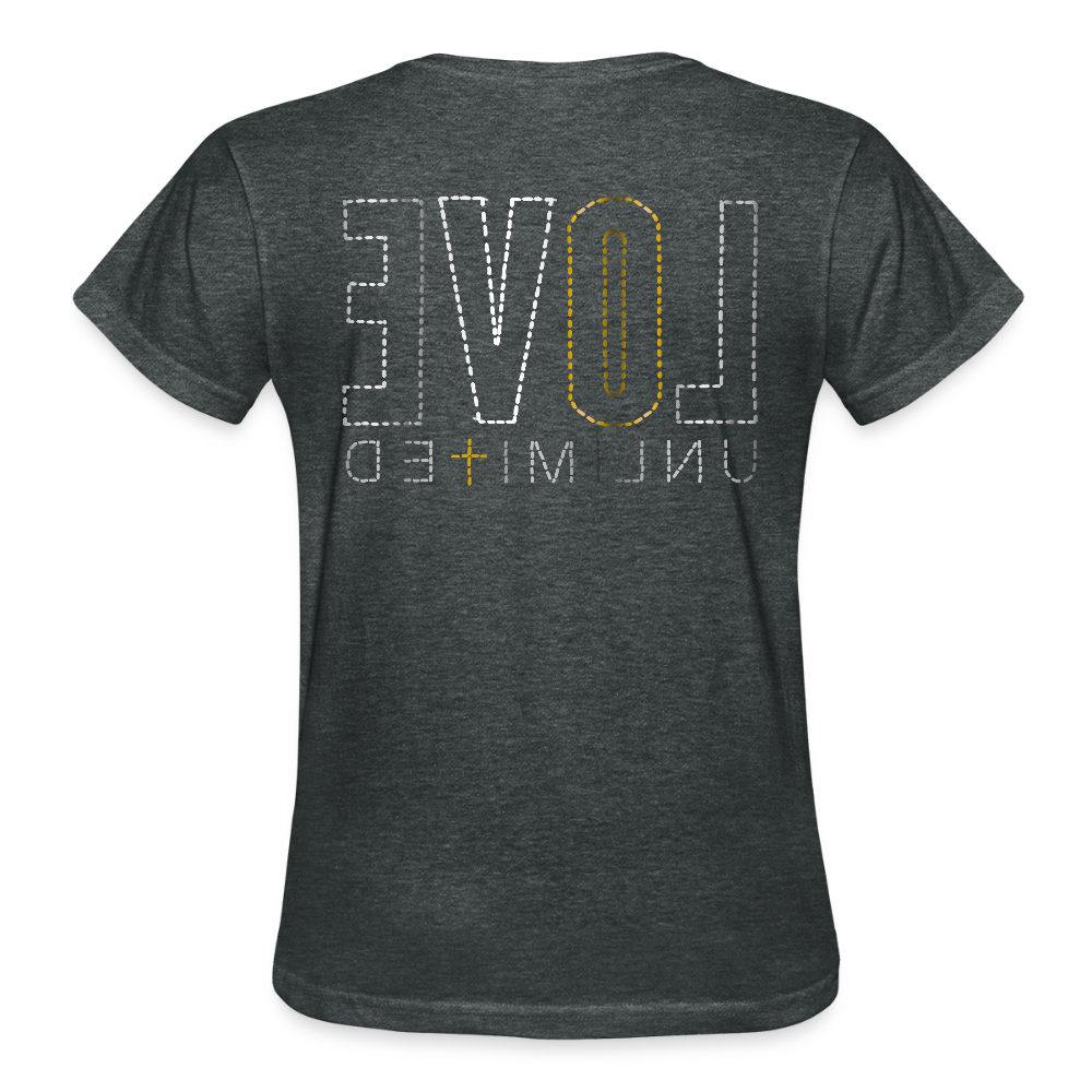 LOVE UNLIMITED | Glittery Majesty - Adult T-Shirt - deep heather