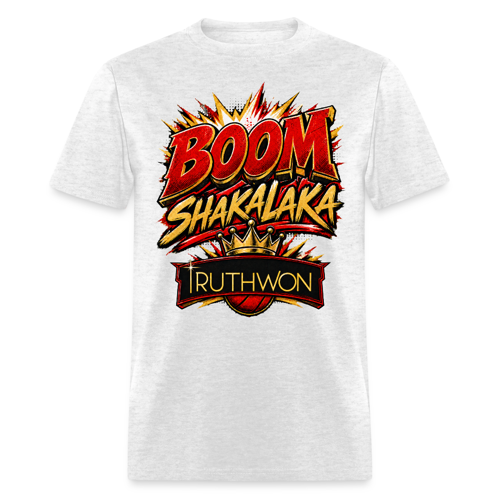 Boom Shakalaka TruthWon | Men's T-Shirt - light heather gray