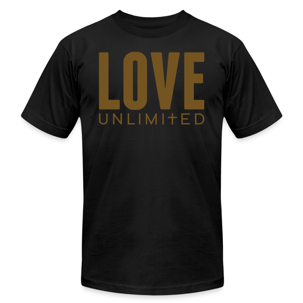 LOVE UNLIMITED | Glittery Majesty - Adult T-Shirt - black