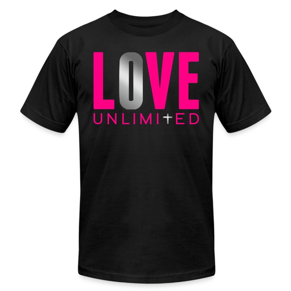 LOVE UNLIMITED | Pink/Silver Highlighter - Adult T-Shirt
