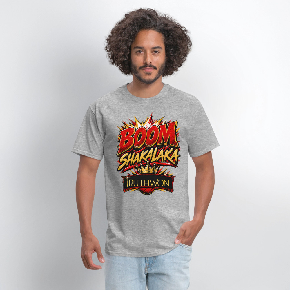 Boom Shakalaka TruthWon | Men's T-Shirt - heather gray