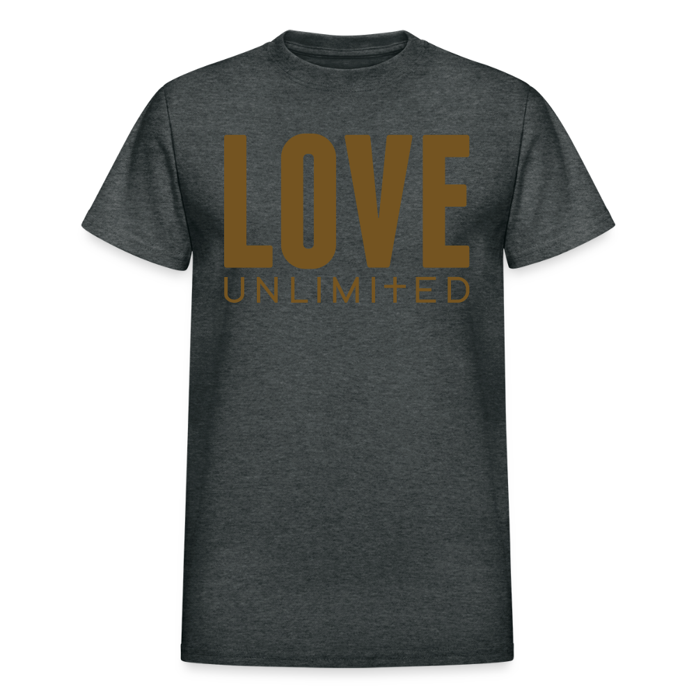 LOVE UNLIMITED | Glittery Majesty - Adult T-Shirt - deep heather