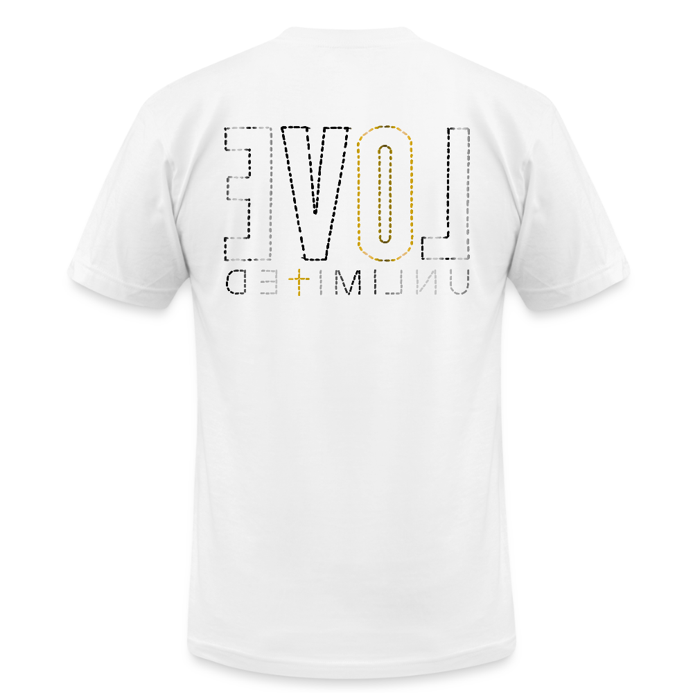 LOVE UNLIMITED | Golden Onyx - Adult T-Shirt - white