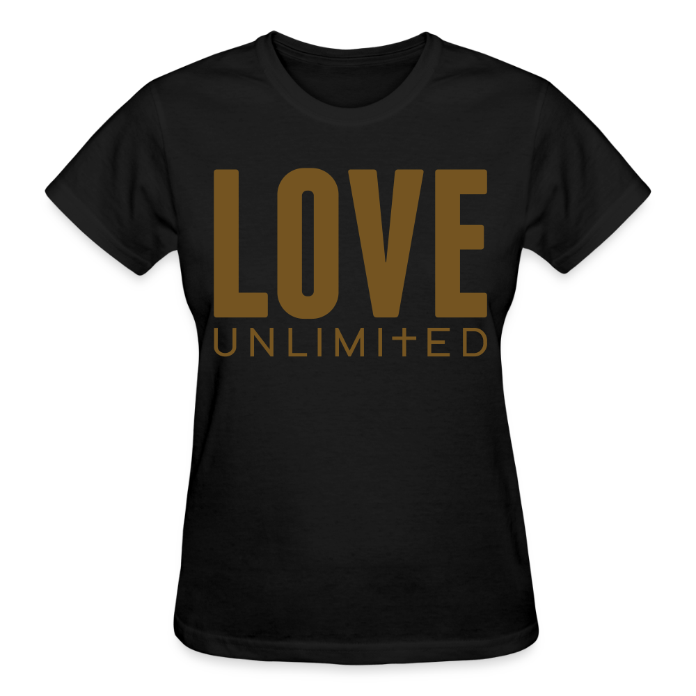 LOVE UNLIMITED | Glittery Majesty - Adult T-Shirt - black