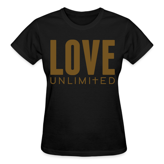 LOVE UNLIMITED | Glittery Majesty - Adult T-Shirt - black