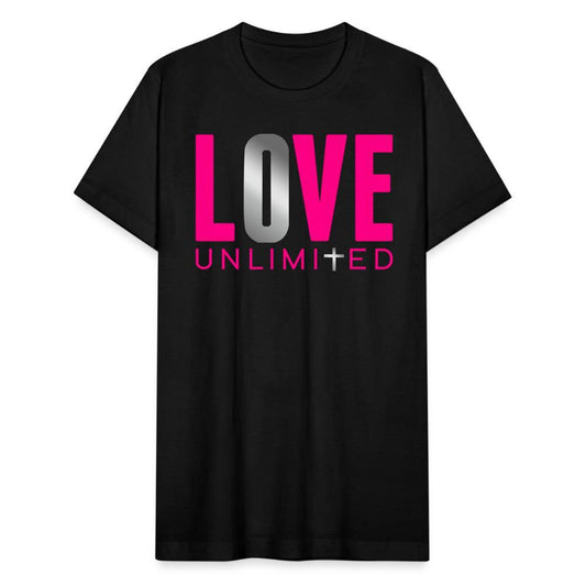 LOVE UNLIMITED | Pink/Silver Highlighter - Adult T-Shirt