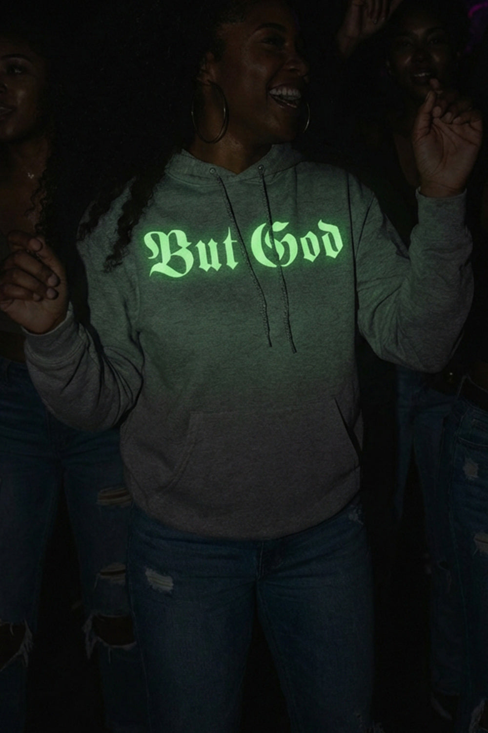 BUT GOD | Glow in the Dark Unisex Hoodie