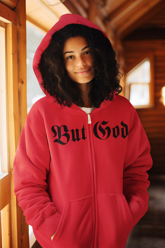 BUT GOD - Adult Zip Hoodie