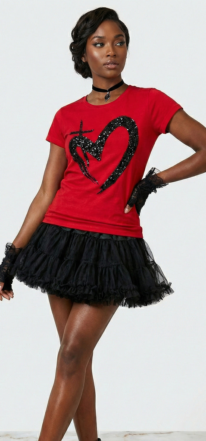 ETERNAL LOVE | Glittery Onyx - Slim Fit Tee