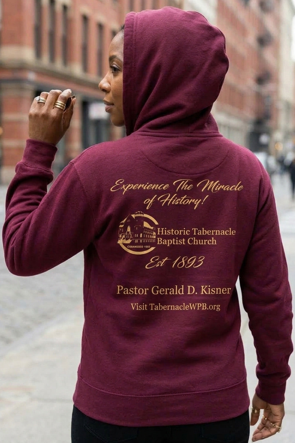 BUT GOD | Gold Adult Zip Hoodie