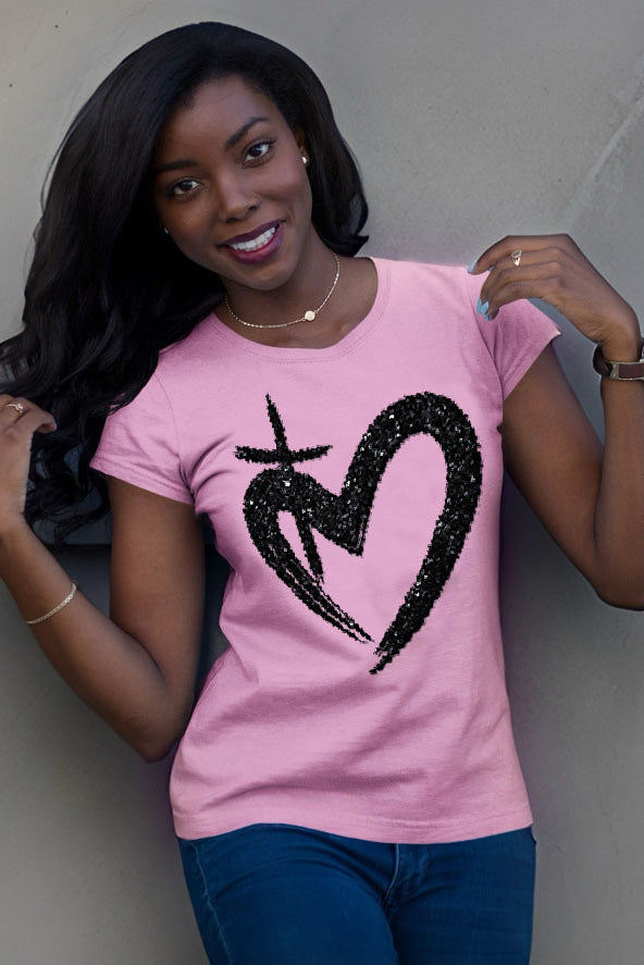 ETERNAL LOVE | Glittery Onyx - Slim Fit Tee