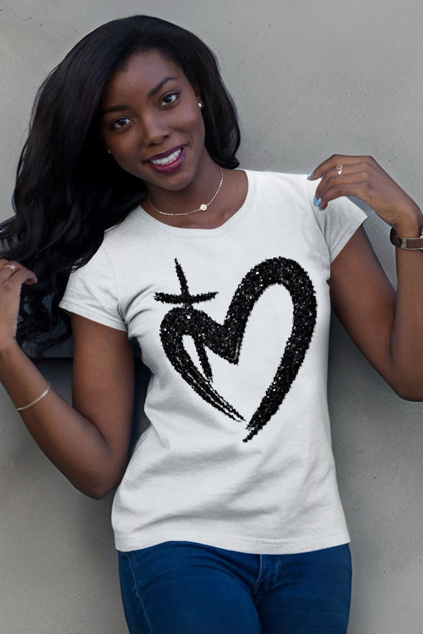 ETERNAL LOVE | Glittery Onyx - Slim Fit Tee