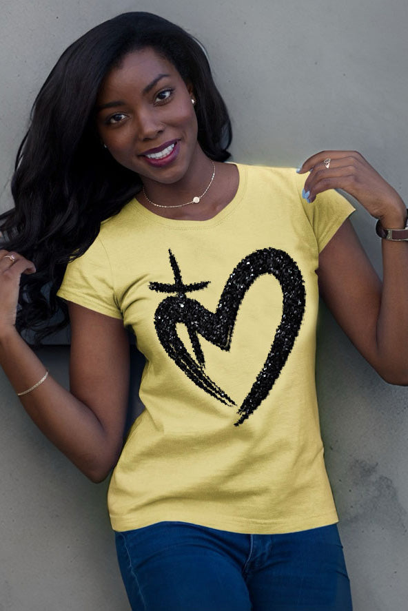 ETERNAL LOVE | Glittery Onyx - Slim Fit Tee