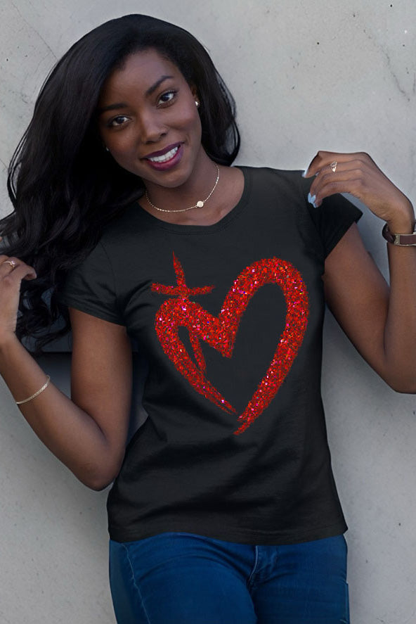 ETERNAL LOVE | Glittery Onyx - Slim Fit Tee