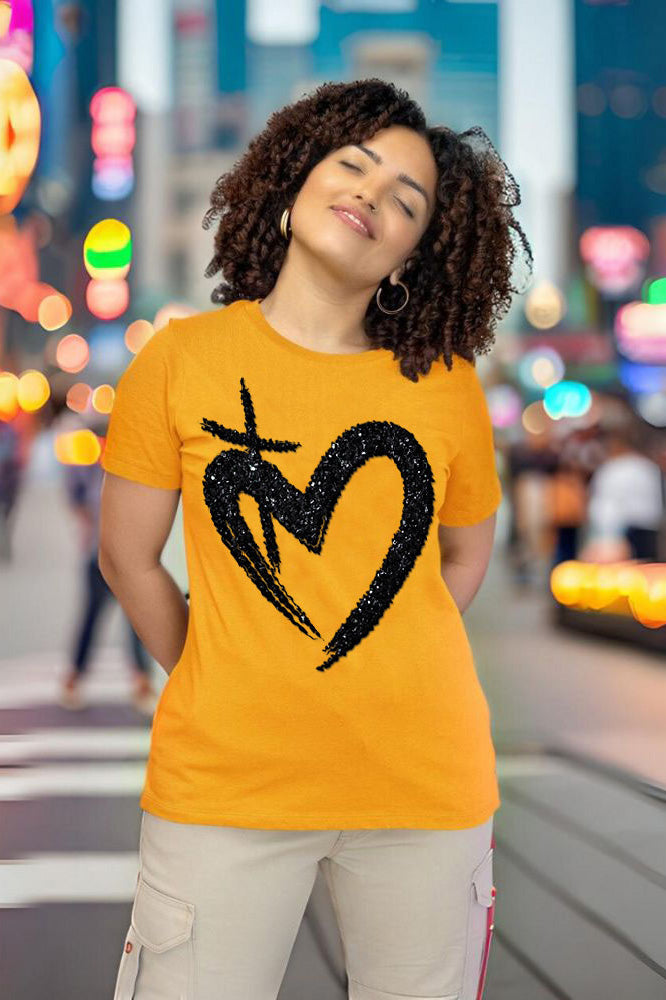 ETERNAL LOVE | Glittery Onyx - Relaxed Womens T-Shirt