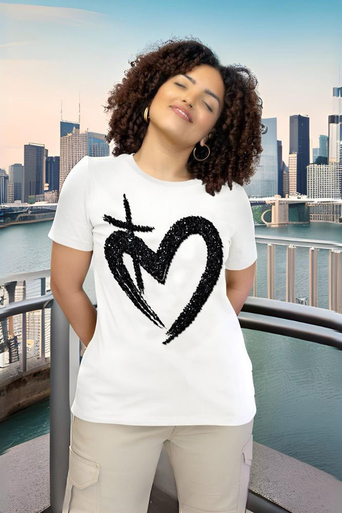 ETERNAL LOVE | Glittery Onyx - Relaxed Womens T-Shirt