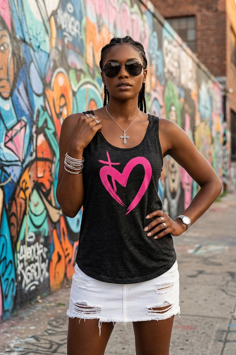 ETERNAL LOVE | Neon Pink Women's Tank Top